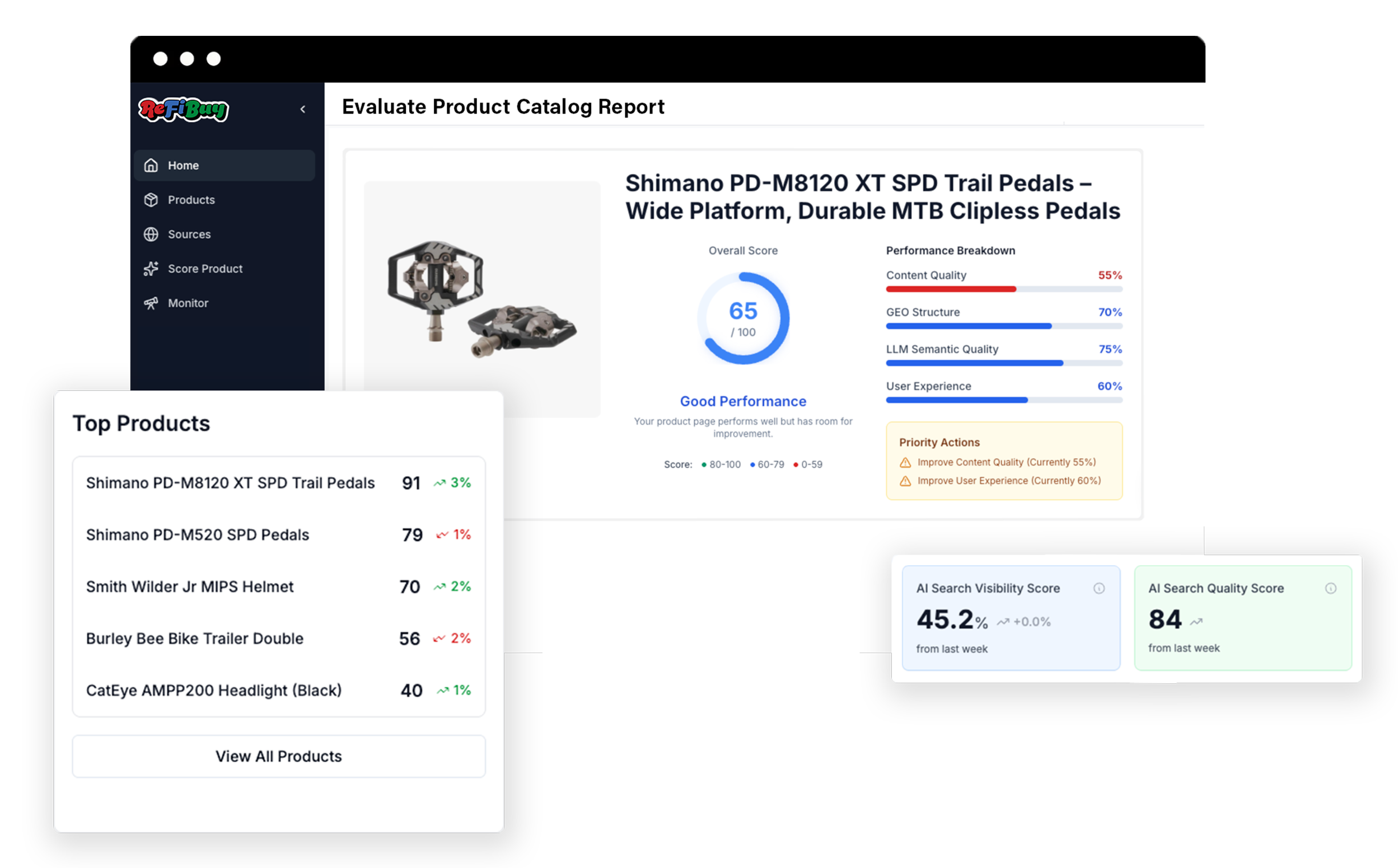 ReFiBuy — agentic commerce optimization platform homepage